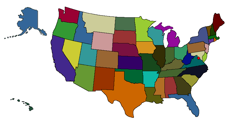 Congressional districts state map